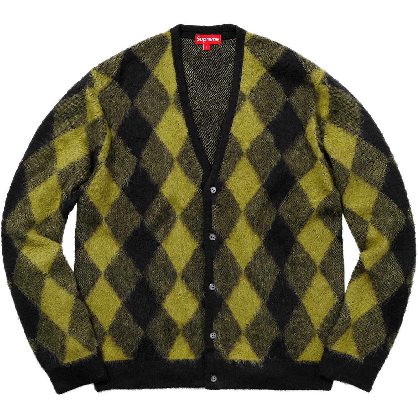 Brushed Argyle Cardigan view 5